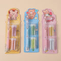 Dudu bear gold powder plastic cover set DIY stationery