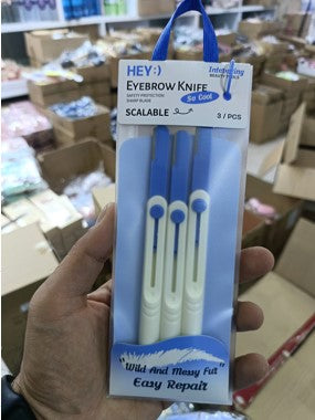 three pcs blue razor