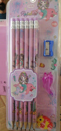 mermaid pencil set with sharpener
