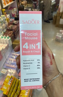 sadoer facial mousse 4 in 1