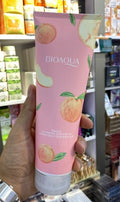 peach pink flower bath salt