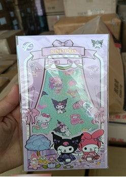 Sanrio pink and green sticker