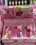 pink bear lip sticks with key chain