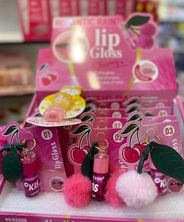 Lip oil with key chain