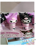 Angry Cat glue sticks purple and black
