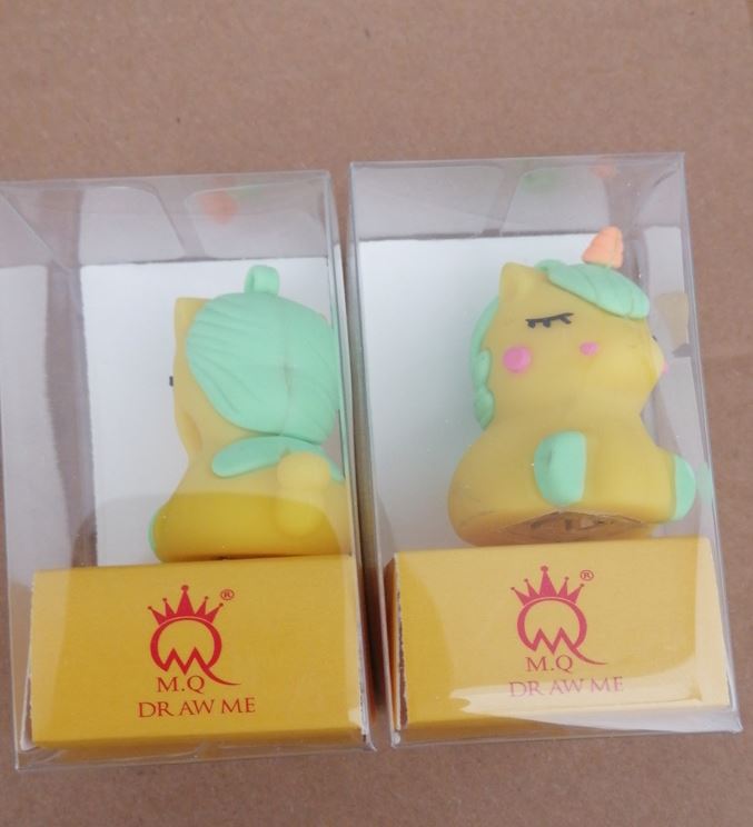 Yellow unicorn pencil sharpner