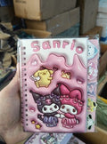 Sanrio wavy notebook pink and black