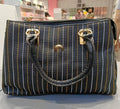 women hand bag with strips