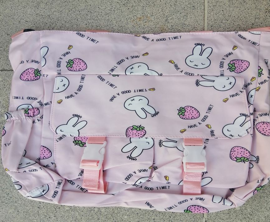 Stawberry and bunny pink shoulder bag