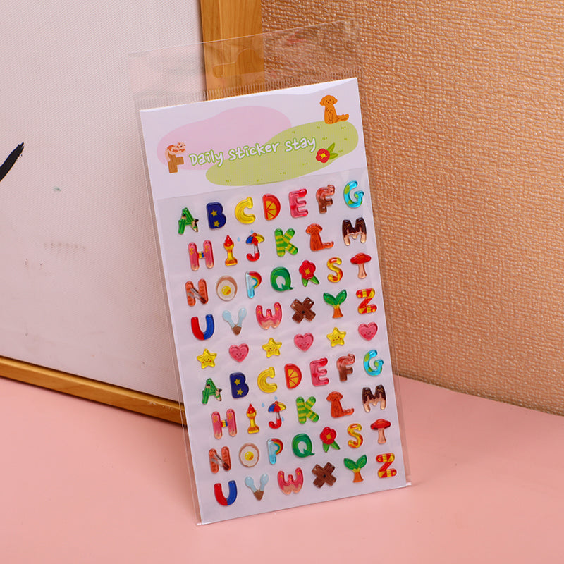 Jelly Alphabet Stickers